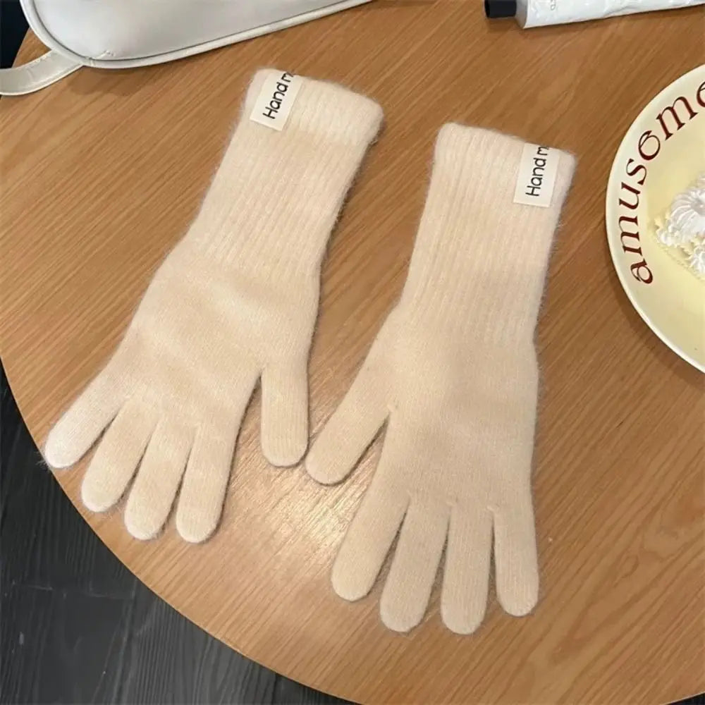 Women's Knit Touch Screen Winter Gloves – Candy Colors Winter Knit Gloves HIP