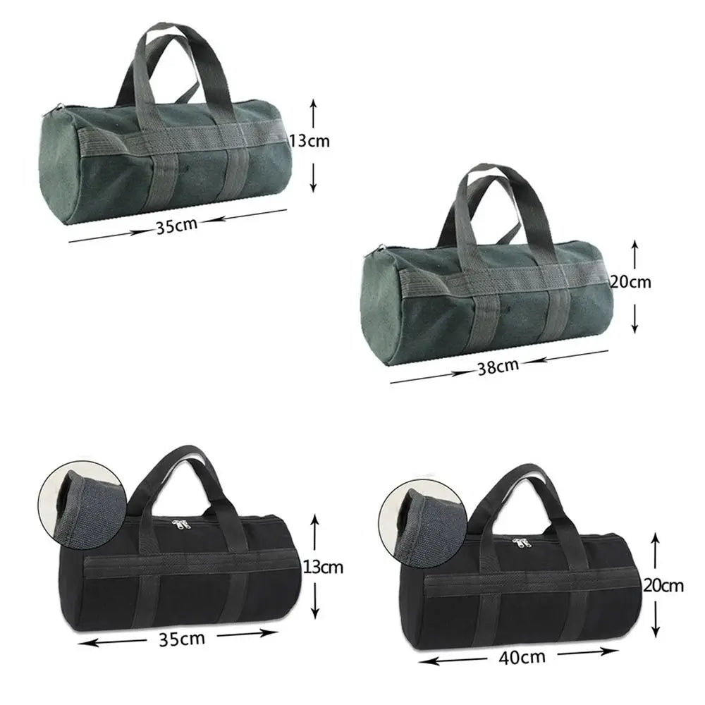 Canvas Tool Storage Bag – Multi-Size Zipper Organizer Pouch Canvas Tool Bag HIP