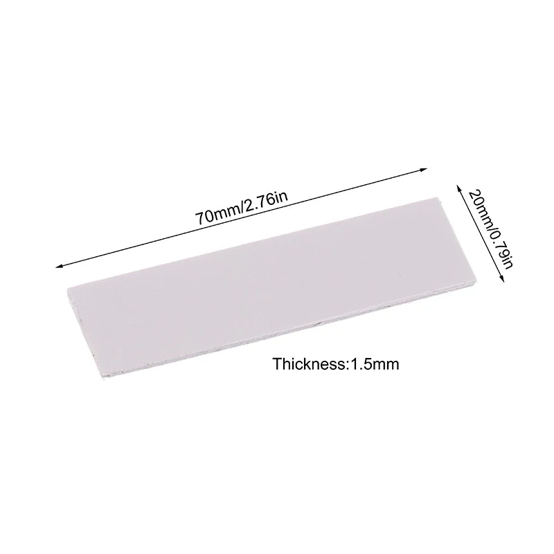 18W/mK M.2 Silicone Thermal Pad – Non-Conductive SSD Cooler Thermal Cooling Pad HIP C