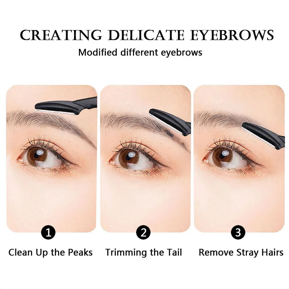 6/12 Pc Portable Eyebrow Trimmer Razors – Face Hair Remover Eyebrow Trimmer Razor HIP