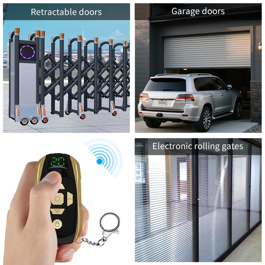 20-Channel Rechargeable Key Duplicator For Universal Garage Door Remote Control Gate Controller Clone 300-915Mhz Multi-frequency HIP