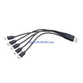 1-to-5 USB Charging Cable for E58 JY019 RC Drone LiPo Battery RC Drone Charging Cable HIP for One for five CN