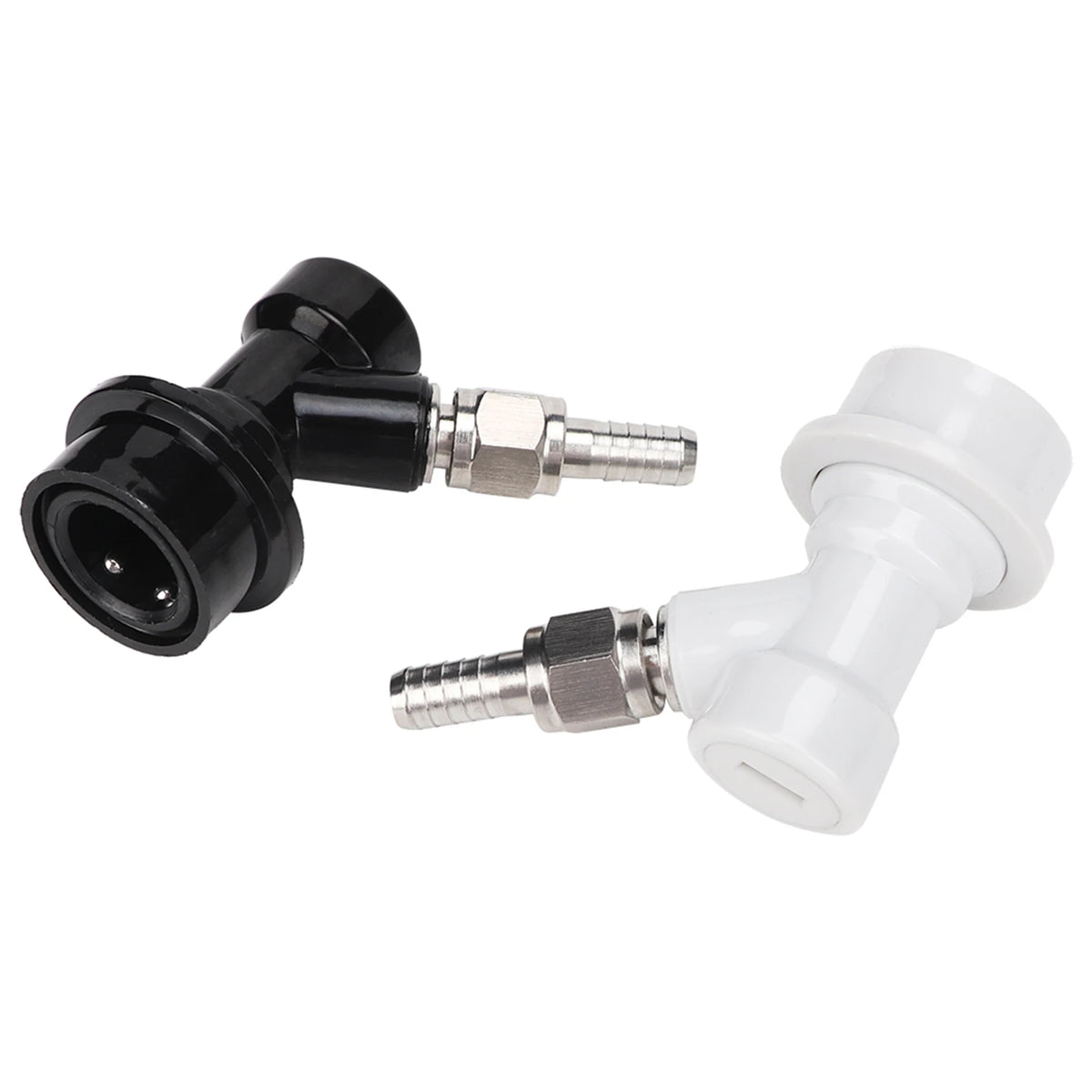 Threaded Ball Lock Keg Fittings Plastic Connector with Adapter Clamp Ball Lock Keg Fittings Plastic Ball Lock Ball Lock Keg HIP