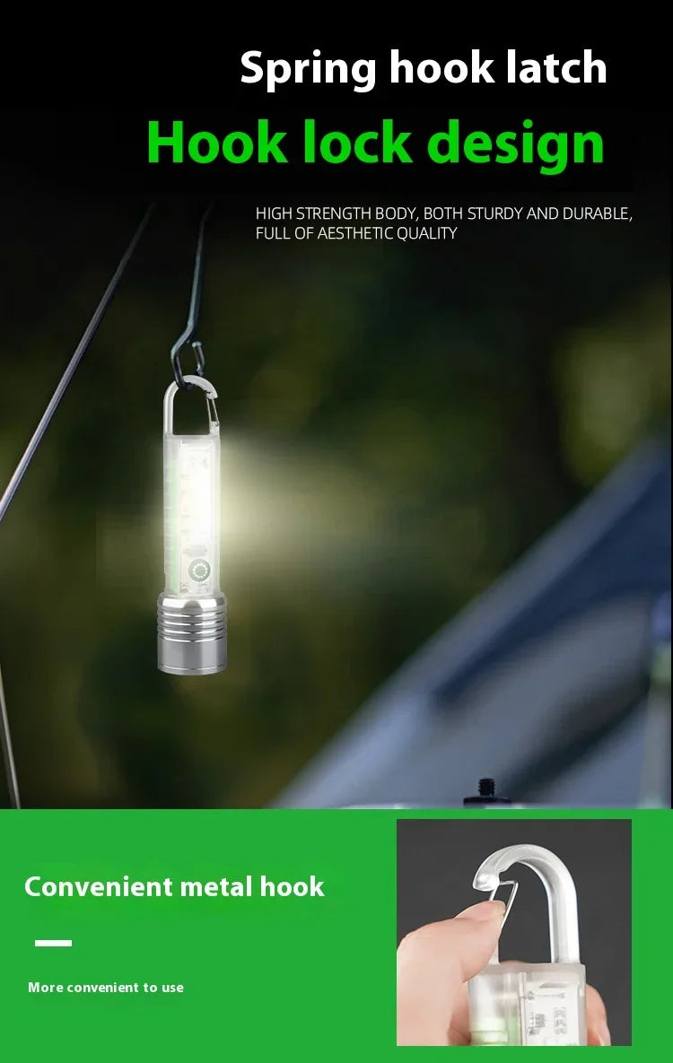 ESMARTER Mini LED Flashlight – Type-C Rechargeable, Waterproof Rechargeable Flashlight HIP