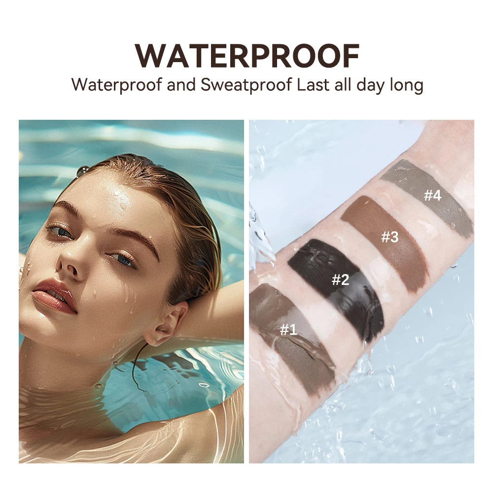 lakerain Long Lasting Waterproof Eyebrow Gel Highly Tinted Liquid Makeup Sweatproof Natural Finish Brown Black Cosmetics HIP
