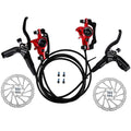 Bicycle Hydraulic Disc Brakes Front Rear Calipers Set for MTB Mountain Bike Left Right Brake Lever Kit with 160mm Disc Rotor HIP Front left