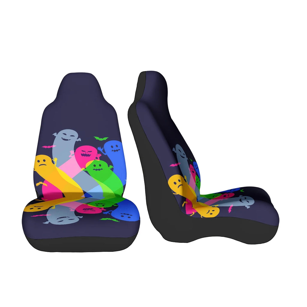 Ghost Night Sky Car Seat Cover – Easy Install, All Seasons Car Seat Cover HIP black