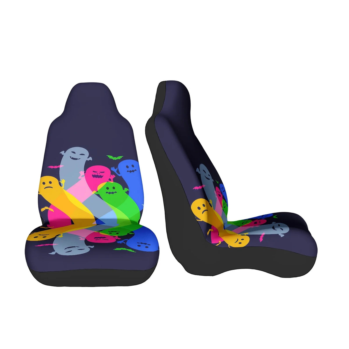 Ghost Night Sky Car Seat Cover – Easy Install, All Seasons Car Seat Cover HIP black