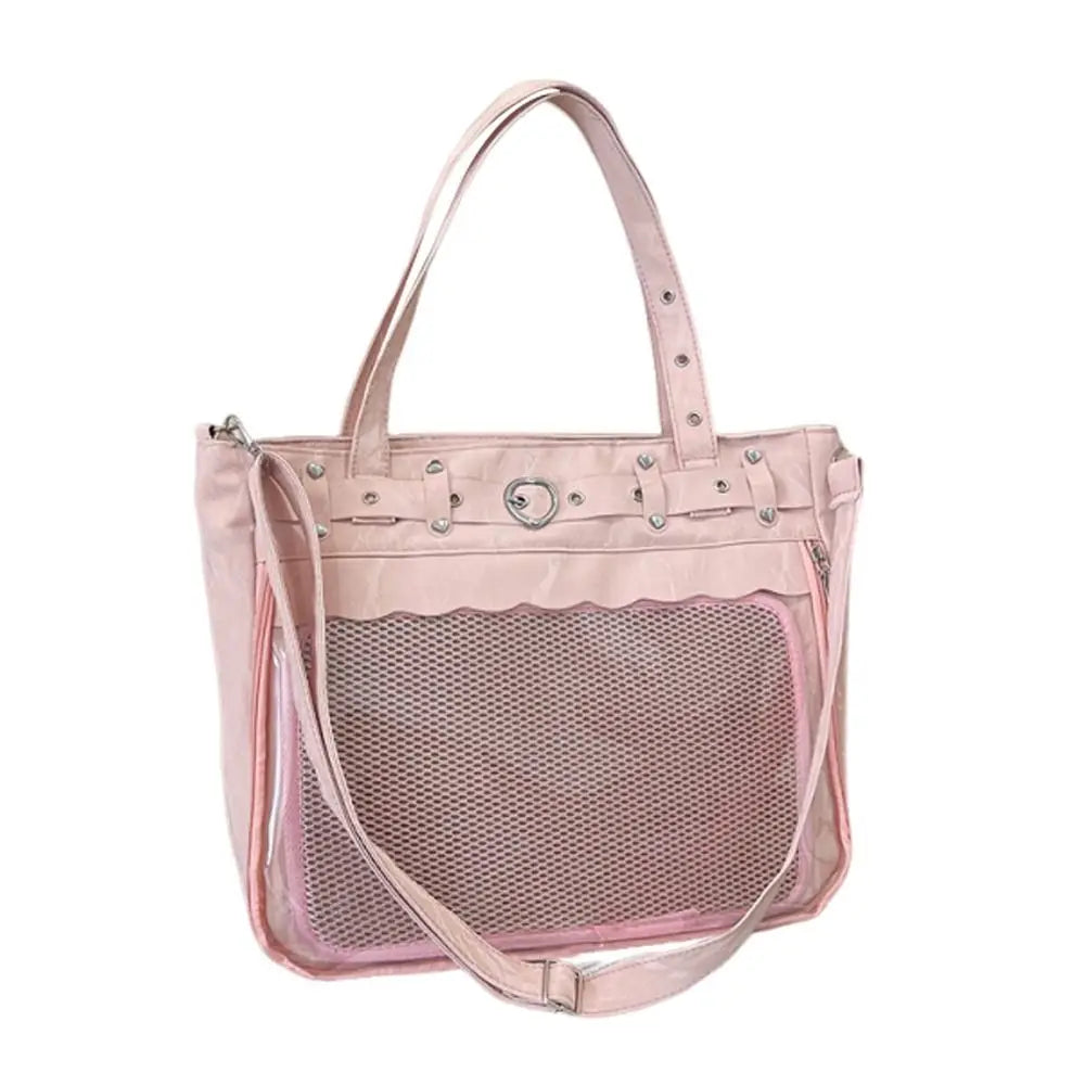Transparent Ita Tote Bag – Y2K Large Capacity Shoulder Bag Tote Shoulder Bag HIP