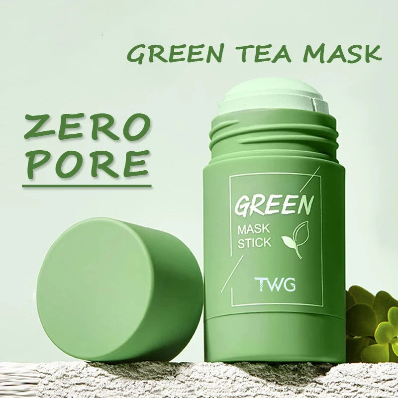 40g Cleansing Green Tea Bar Mask Cleansing Mud Bar Mask Oil Control Anti Acne Eggplant Skin Care Whitening Shrinkage Pore Acne HIP