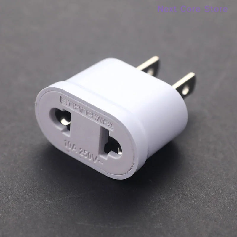 US to EU Travel Plug Adapter – 2-Pin Power Converter WN-20A Travel Plug Adapter HIP