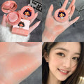 Cushion Blush Blendable Shade with Powder Puff Whitening Without Sticking Long Lasting Gege Bear Makeup Blusher Face Brighten HIP 01