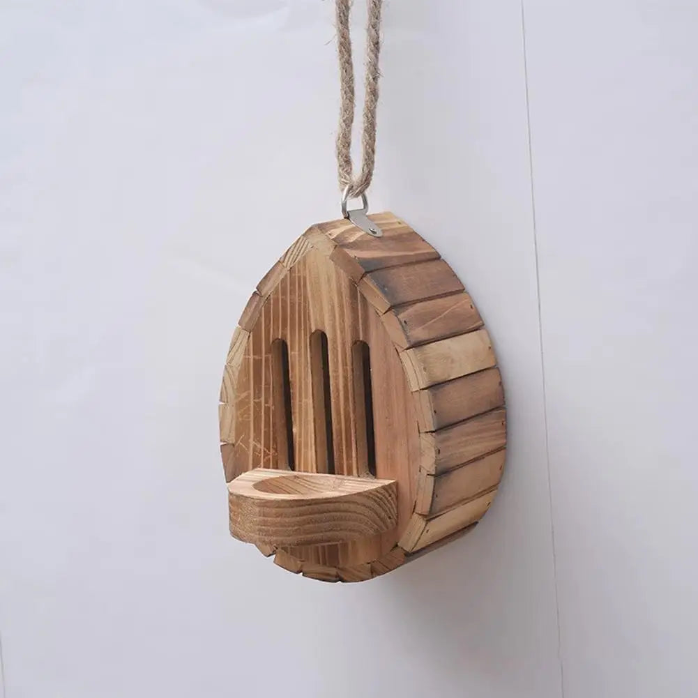 Butterfly House Butterfly Habitat Garden Wooden Butterfies Houses with Feeder Hanging Garden Decoration Natural Nesting Box HIP