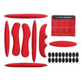 27-Piece Universal Helmet Foam Padding Replacement Kit Helmet Padding Kit HIP red