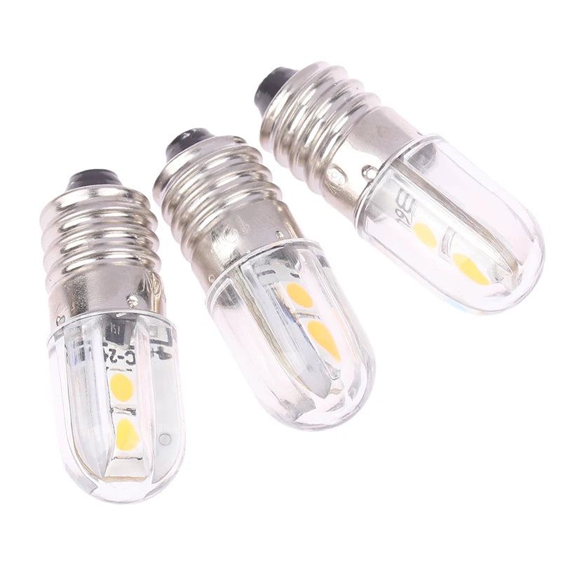 E10 LED Bulb 6V 12V 24V – Torch & Bicycle Replacement Lamp LED Replacement Bulb HIP
