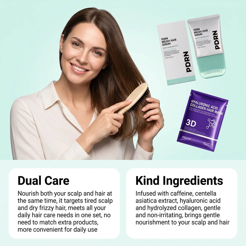 Hyaluronic Acid & Collagen Hair Mask + Scalp Serum Set Hair Mask & Serum Set HIP