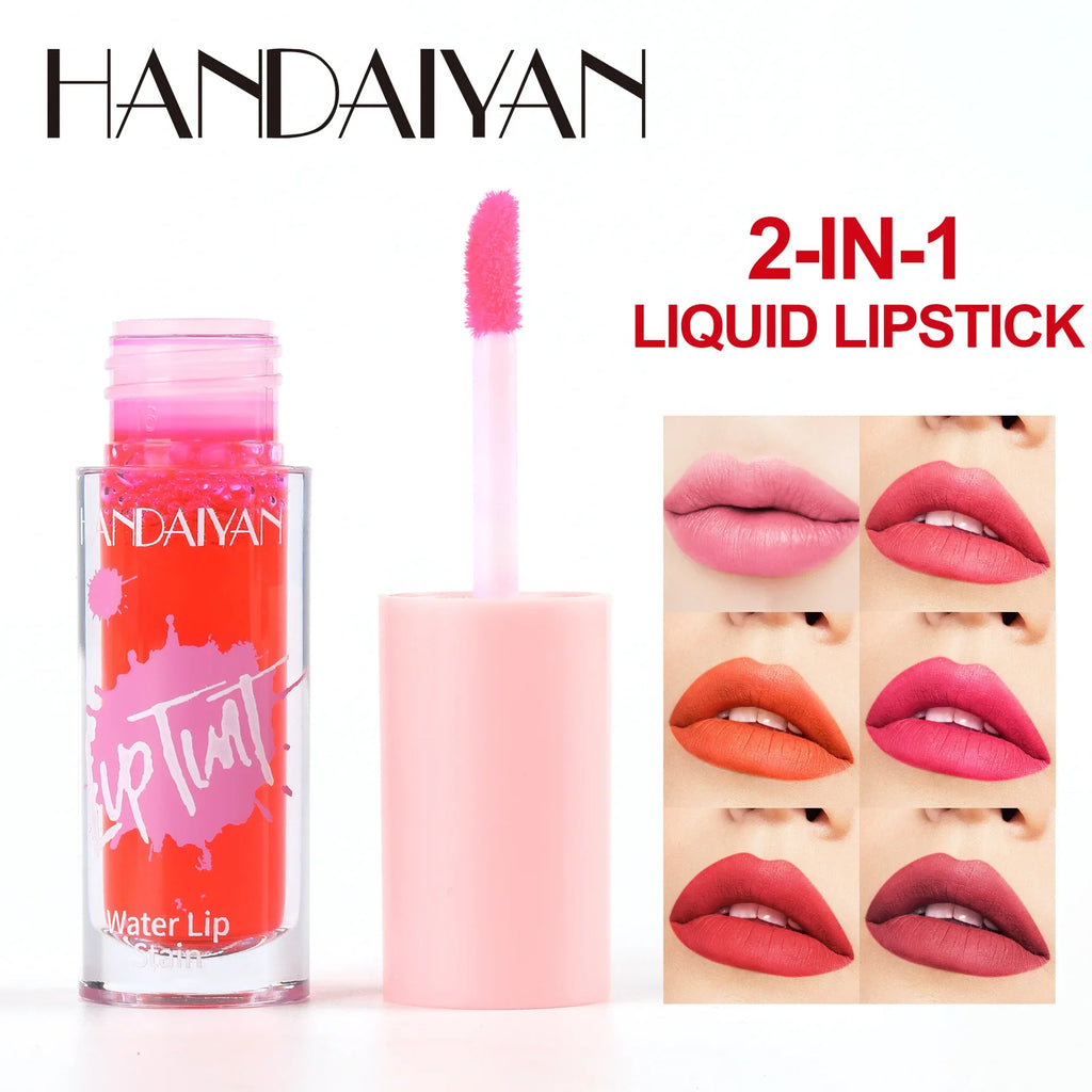 Handaiyan 6-Color Lip Gloss & Cheek Tint – Long-Lasting Stain Lip Gloss Tint HIP