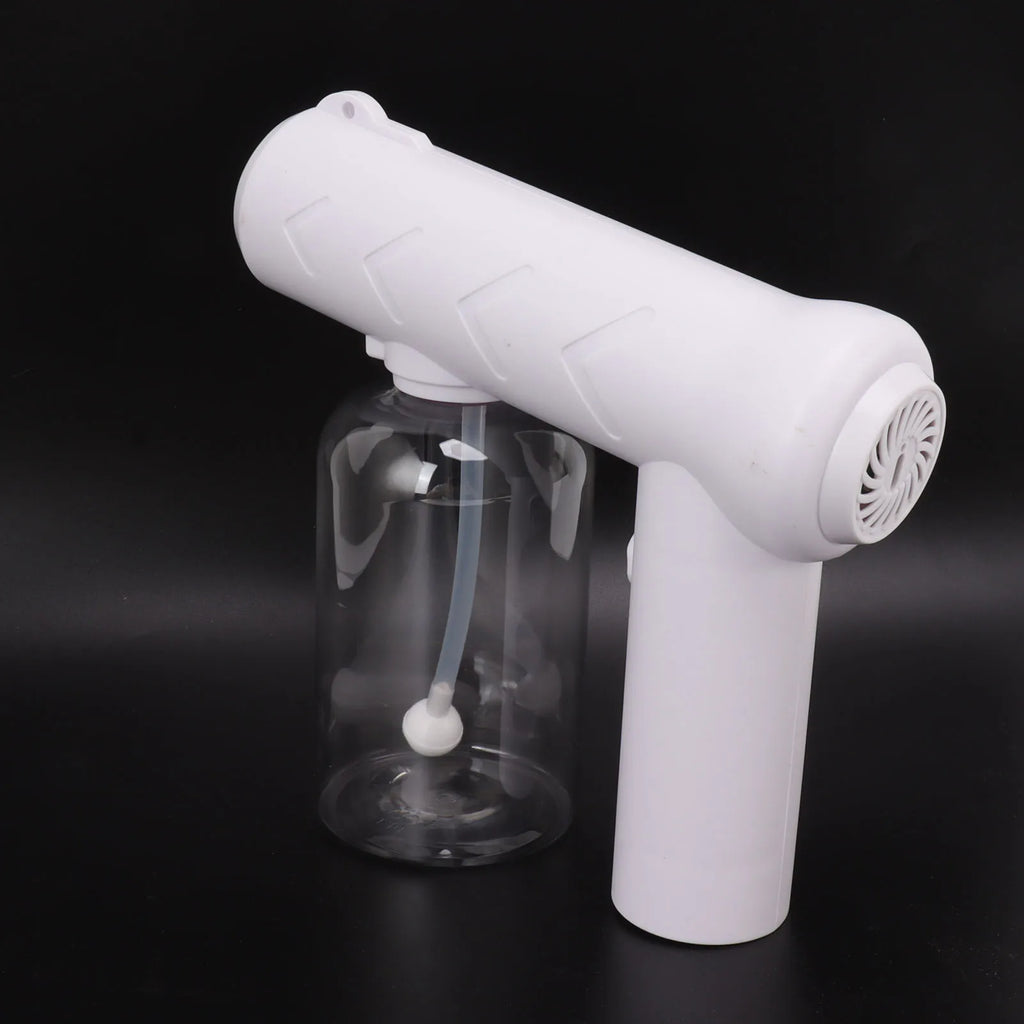 Handheld Alcohol Atomizer Blue Light Cleaning Sprayer 380ml Multi Purpose Rechargeable White Cordless for Garden for Home HIP