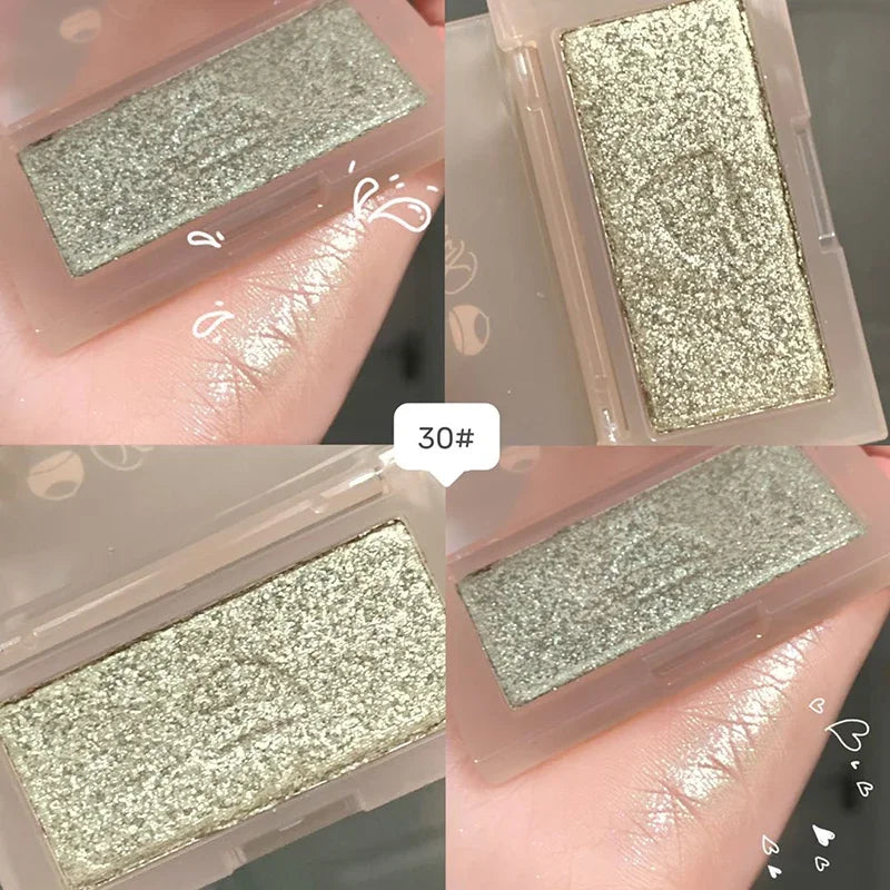 Single Eyeshadow Blush Concealer Blush Highlighter Palette Combination Shimmer Brighten Waterproof Matte Non-Smudge Cosmetic HIP 30 Highlight