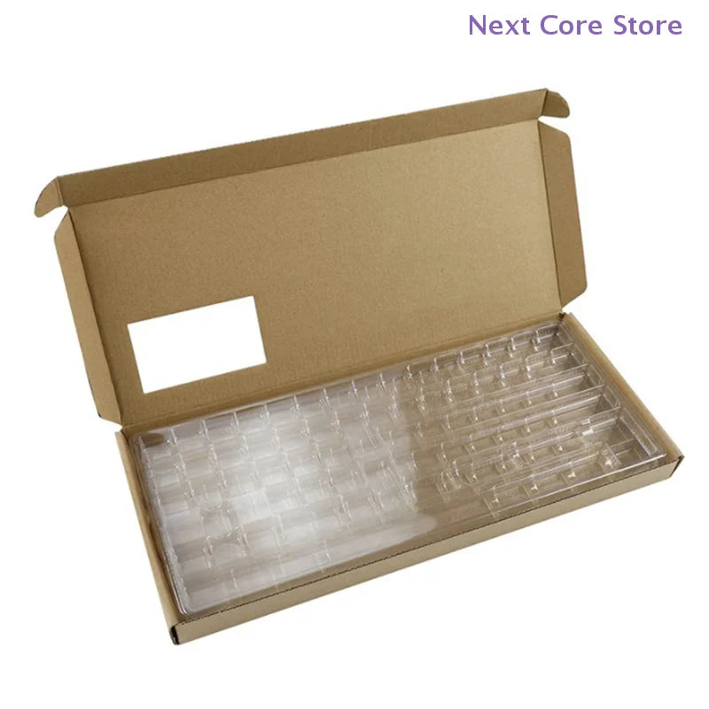 2-Layer Keycap Storage Box – Dustproof Clear Lid Organizer Keycap Storage Box HIP