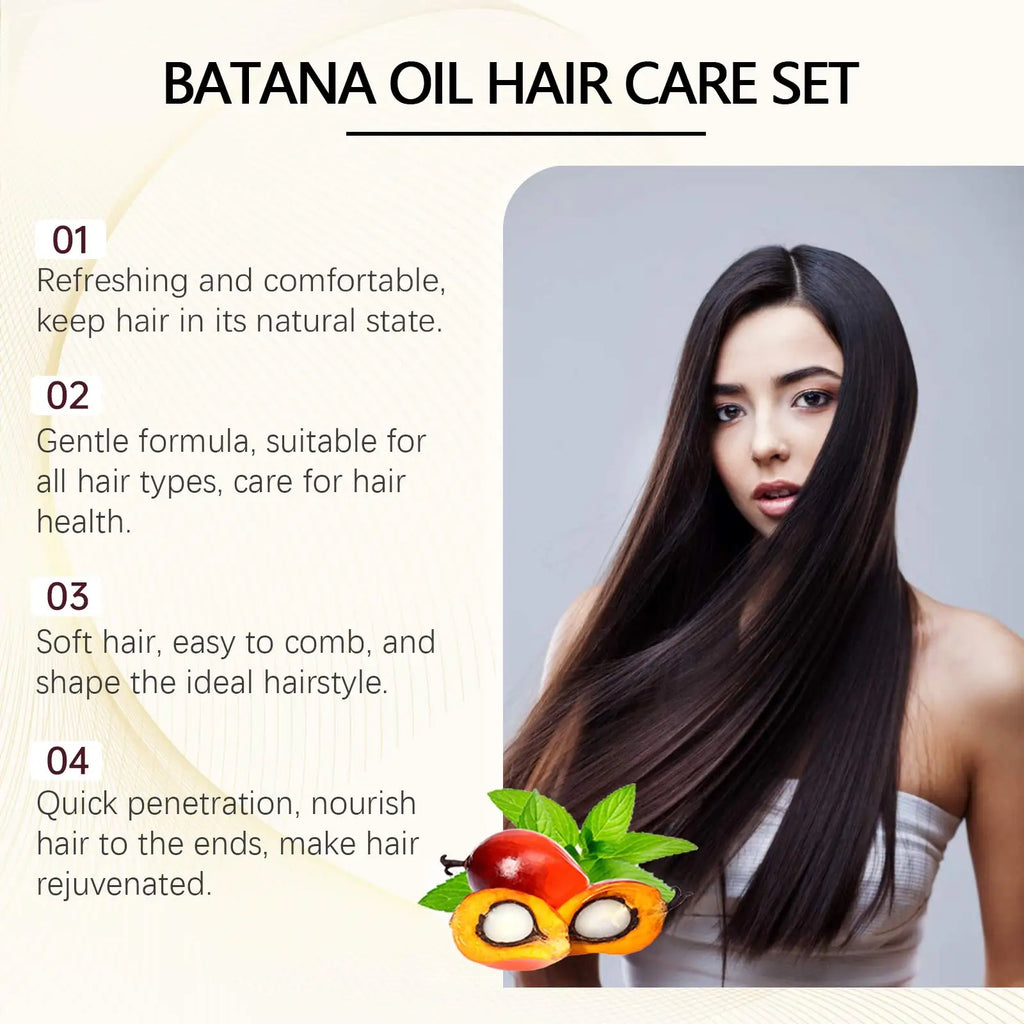 4-in-1 Hair Care Set – Shampoo, Conditioner, Mask & Oil Hair Care Kit HIP