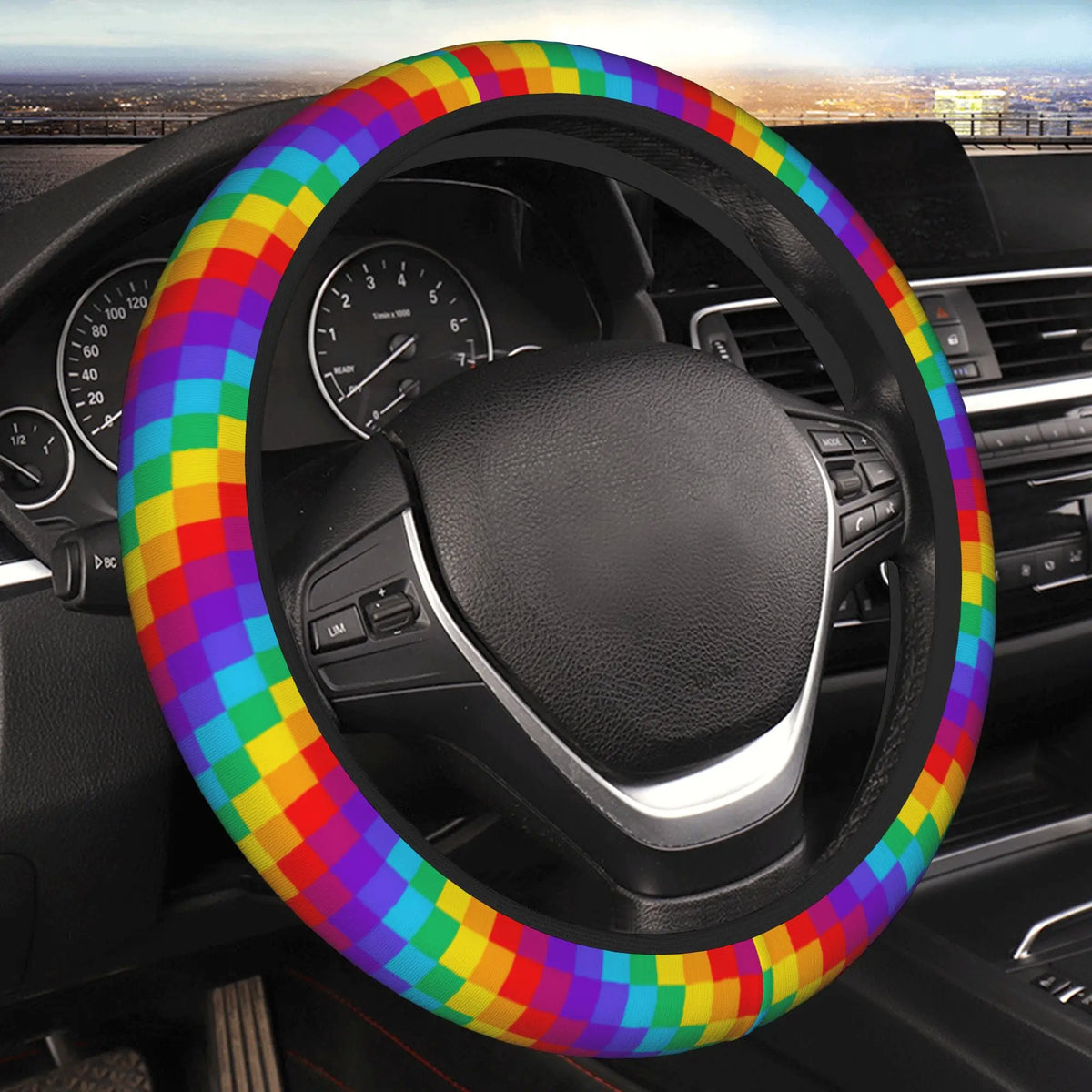 Piano Key Steering Wheel Cover – Non-Slip Music Graphic Steering Wheel Cover HIP 1