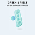 RUZOFO Dental Floss Picks 10-Pack – Portable Daily Oral Care Dental Floss Picks HIP C755-Green-1 Box