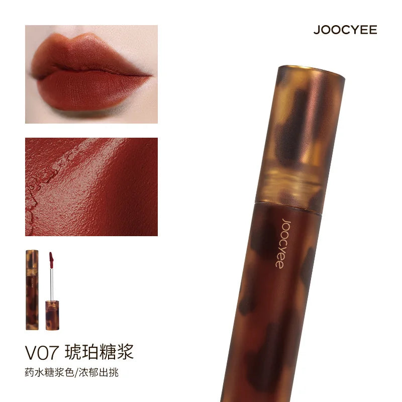 JOOCYEE Lip Gloss – Mirror Finish Mud Lip Tint & Velvet Lipstick Lip Gloss Tint HIP V07