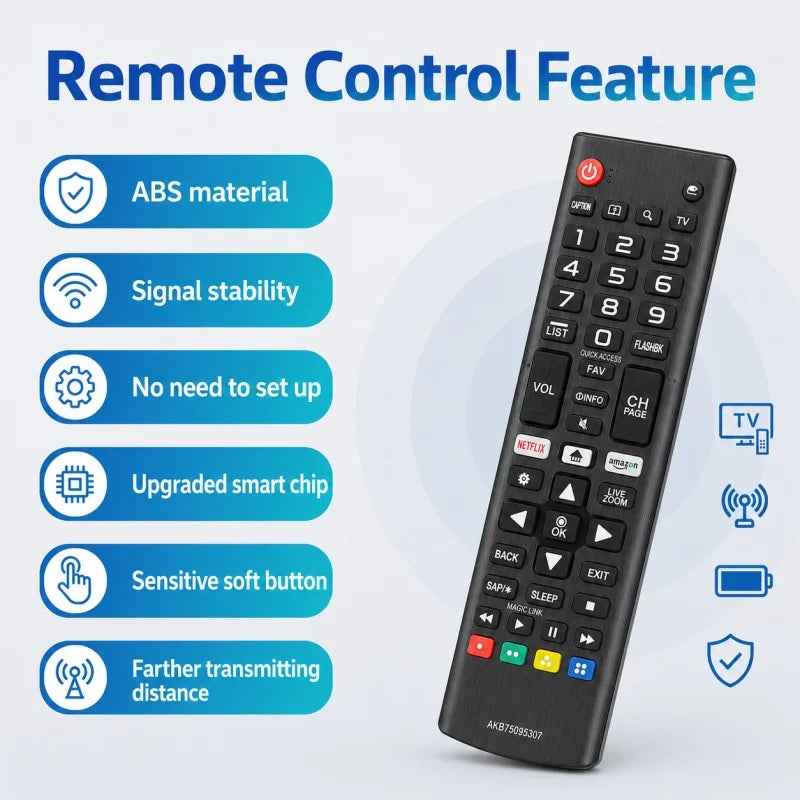 Universal Remote AKB75675301 AKB75675304 for 4K Smart TV TV Remote Control HIP