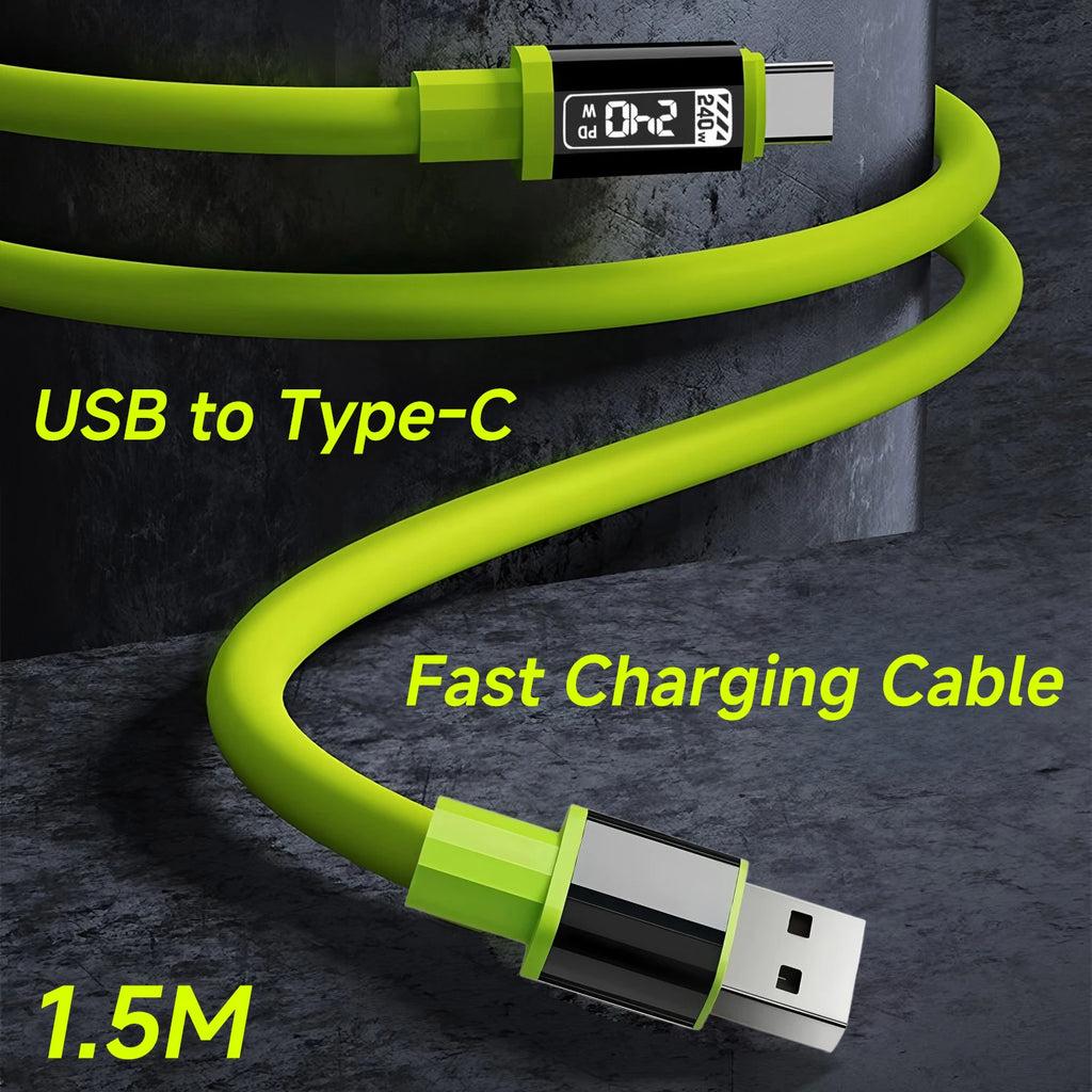 BESY 240W USB-C Fast Charging Cable – iPhone & Android USB-C Charging Cable HIP