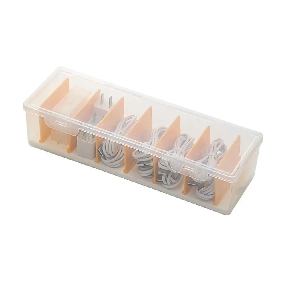 Clear Trading Card Storage Box with Adjustable Dividers Card Storage Box HIP