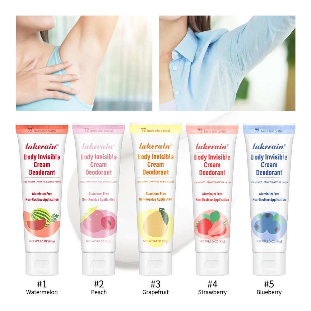 Perfume Cream Deodorant Cream Long Lasting Fragrance Blueberry Strawberry Fruit Fragrance Oil Aroma Cooling armpit Cream HIP