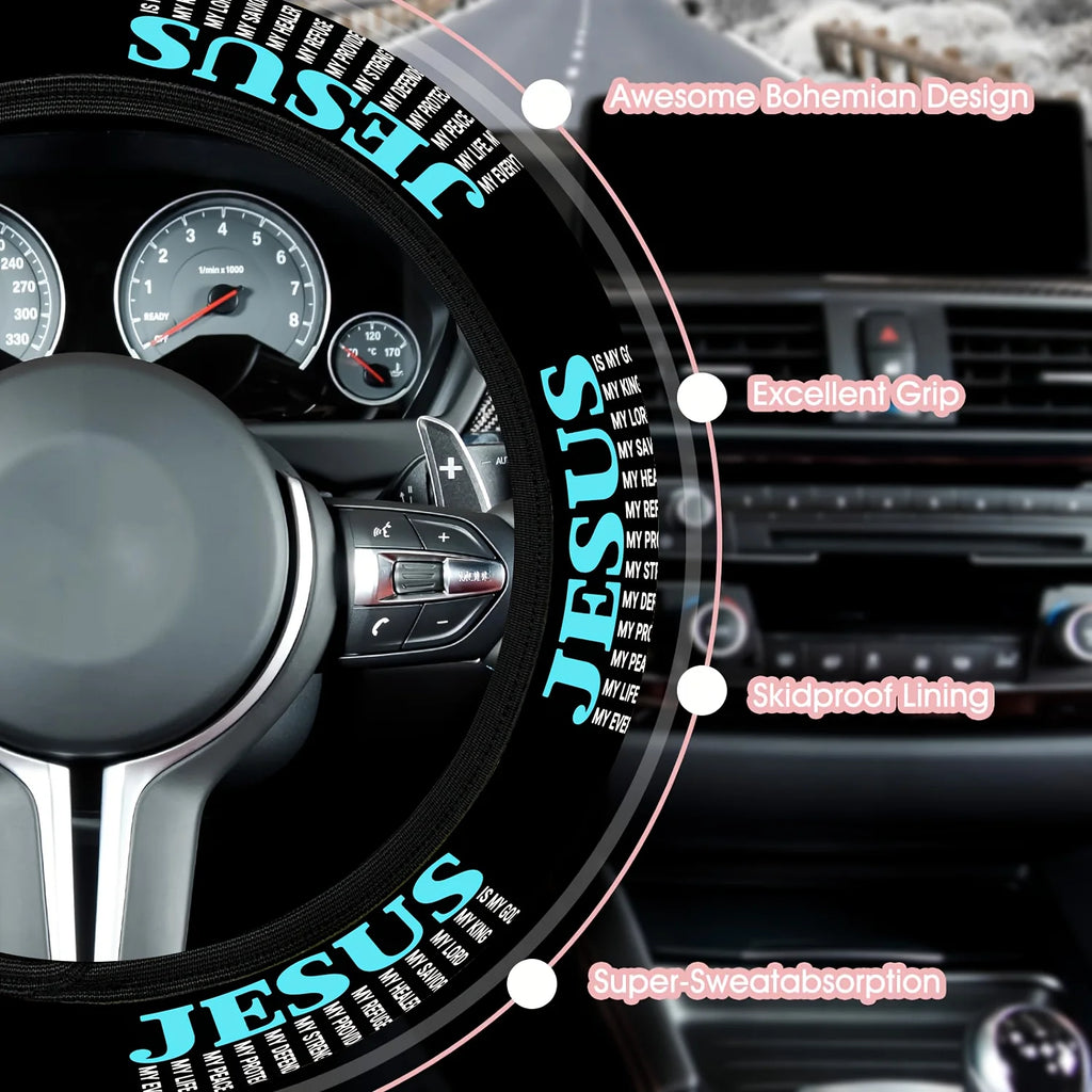 Inspirational Neoprene Steering Wheel Cover – Positive Affirmation Steering Wheel Cover HIP