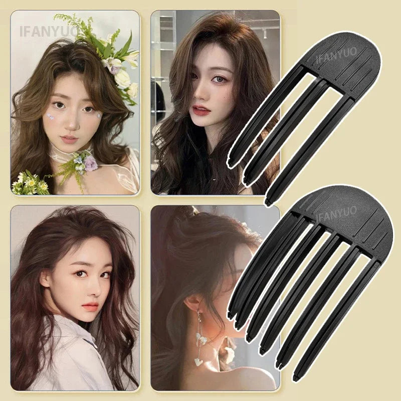 3/6Teeth Hair Roots Volumizing Hair Clips Women Curling Bangs Fixed Shape Hairpin Wind Sculpting Combs High-arched Styling Tool HIP