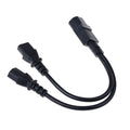 C14 to C13 Y Splitter Power Cable – PDU PSU UPS 30cm Power Splitter Cable HIP One Size