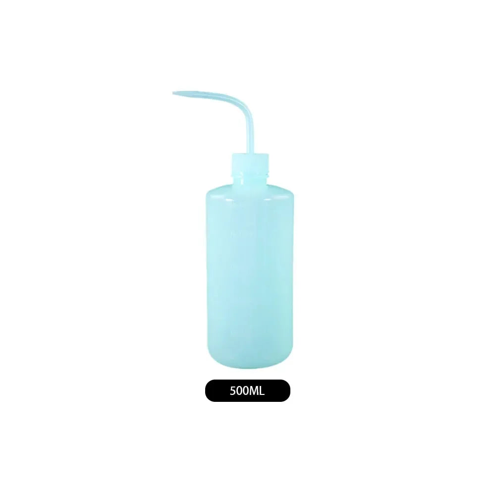 150-500ml Watering Can Succulent Watering Bottle Flower Squeeze Bottle with Scale Label Plastic Bend Mouth Safety Wash Bottle HIP 500ML Blue