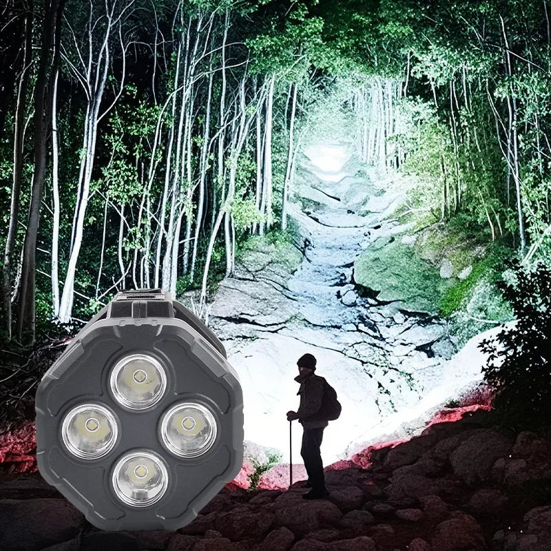ESMARTER Solar LED Flashlight – Long-Range Handheld Torch Solar LED Flashlight HIP