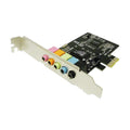 4.1 PCIe Sound Card PCI-Express X1 4-Channel Audio Adapter PCIe Sound Card HIP As Photo
