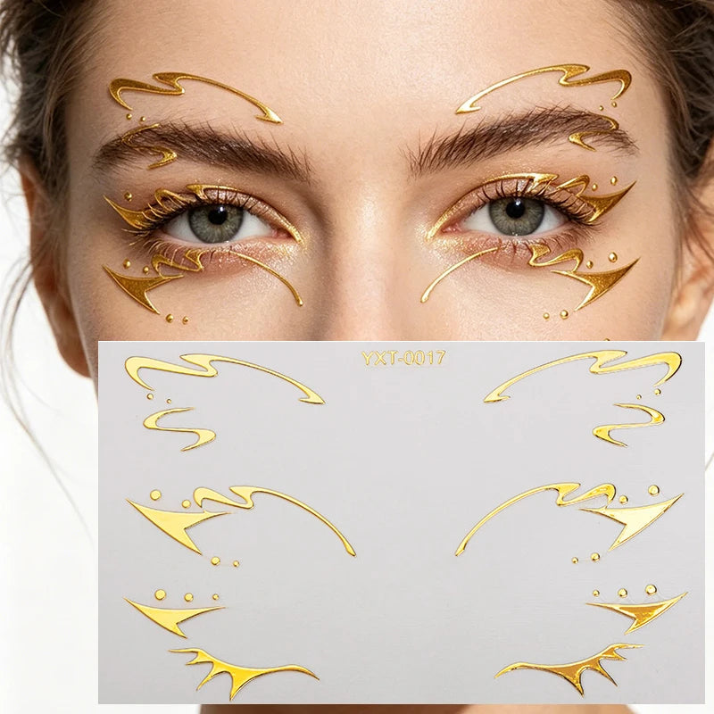 Holographic Laser Eye Makeup Stickers – Face Art Decals
