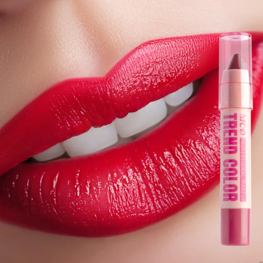 Moisturizing 12 Color Lipliner Pen Waterproof Plumping Stain Lipstick Natural Nude Pink Lip Liner Outline Lips Contour Makeup Fo HIP