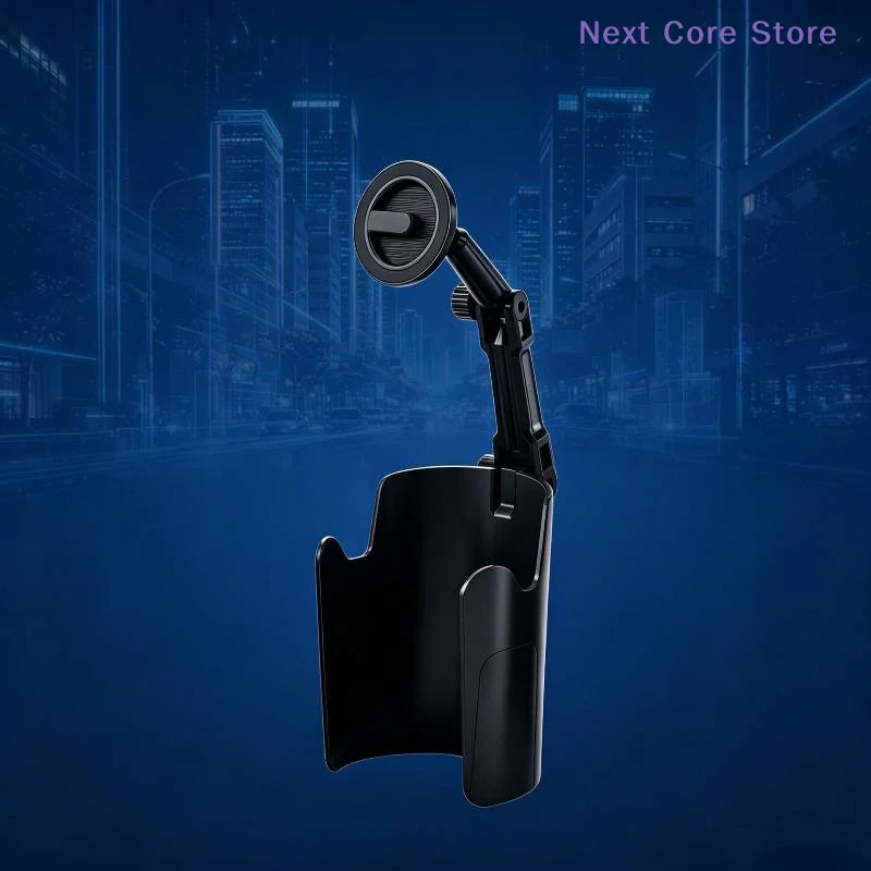 Car Cup Holder Magnetic Phone Mount – 360° Adjustable Arm Car Phone Mount HIP