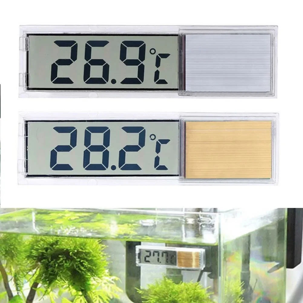 Electronic Fish Tank Temperature Waterproof Aquarium Thermometer 3D Digital LCD Fish Turtle Temp Aquarium Control Accessories HIP