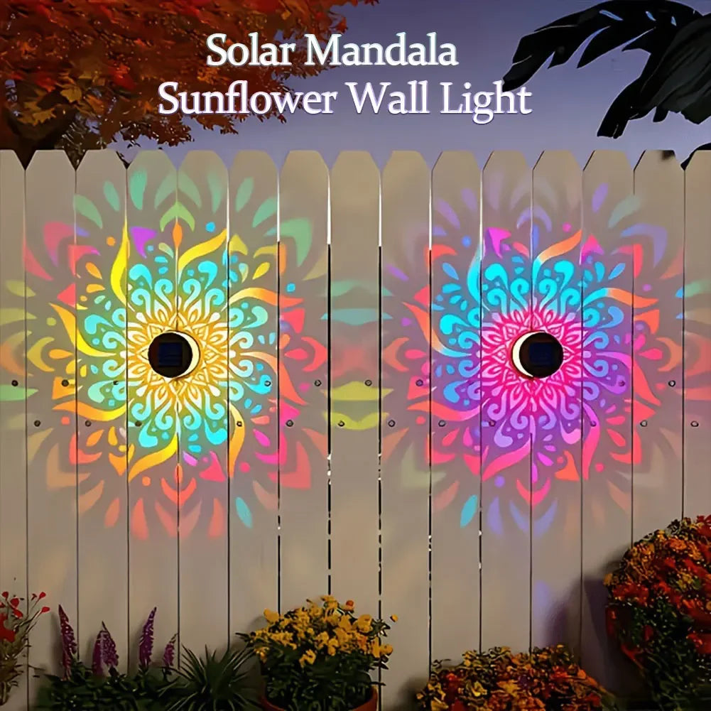 Solar Outdoor Waterproof LED Wall Light Garden Lawn Fence Light Backyard Decoration Outdoor Decoration Front Door HIP
