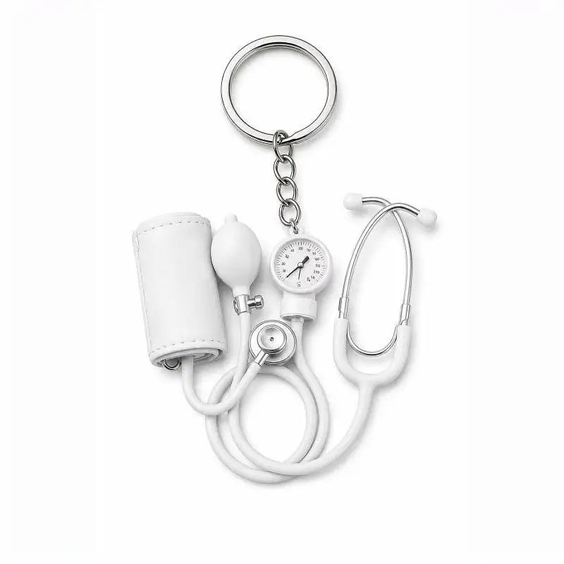 2D Acrylic Stethoscope Keychain – Nurse & Doctor Gift Acrylic Keychain HIP one size A5
