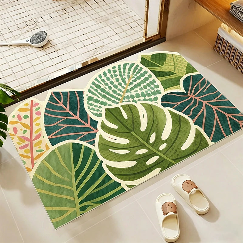 Diatom Mud Bathroom Mat – Absorbent, Quick-Dry, Non-Slip Bathroom Floor Mat HIP GU6168-G 1pc 160x230cm