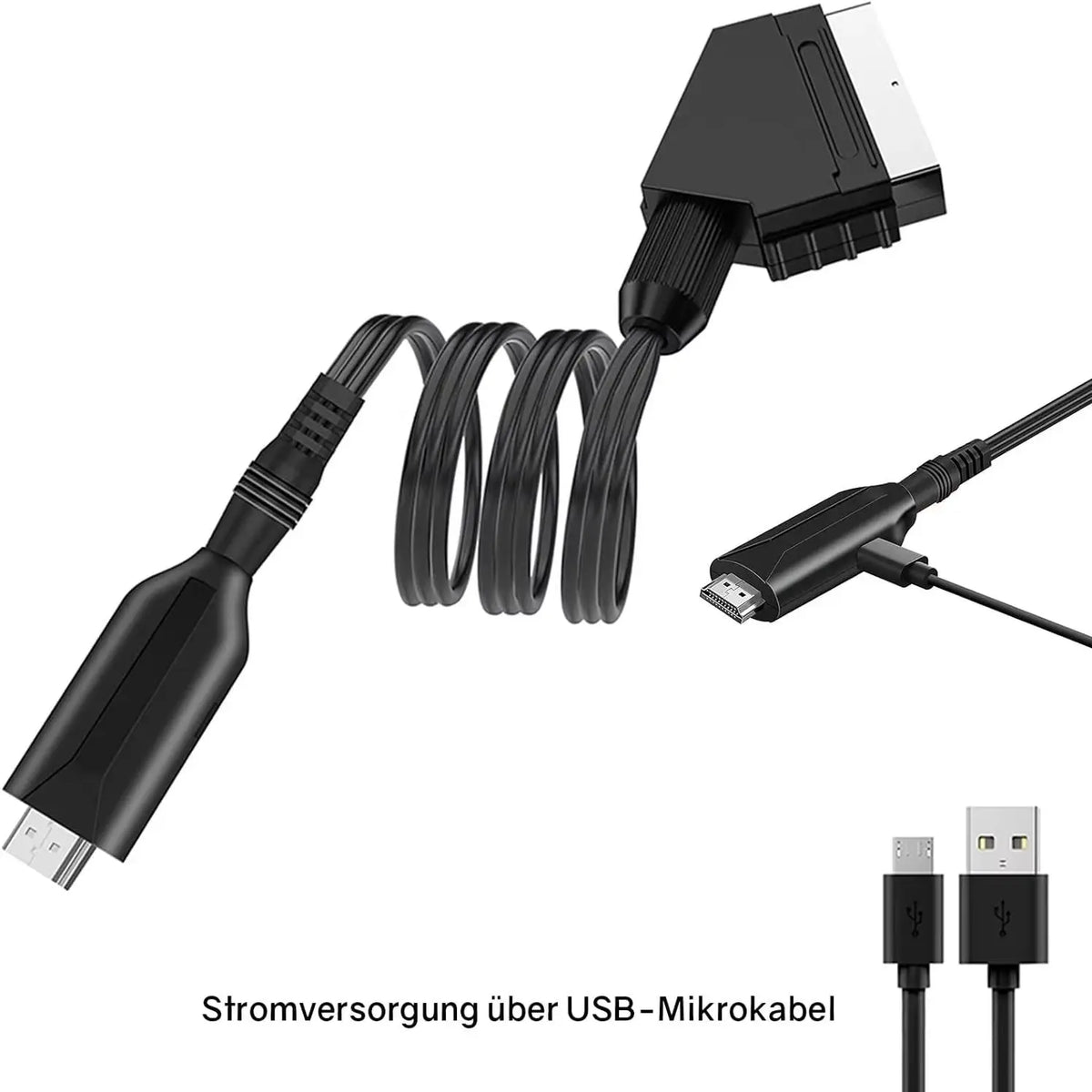 SCART to HDMI Converter Cable – 720p/1080p for HDTV & DVD HDMI Converter Adapter HIP