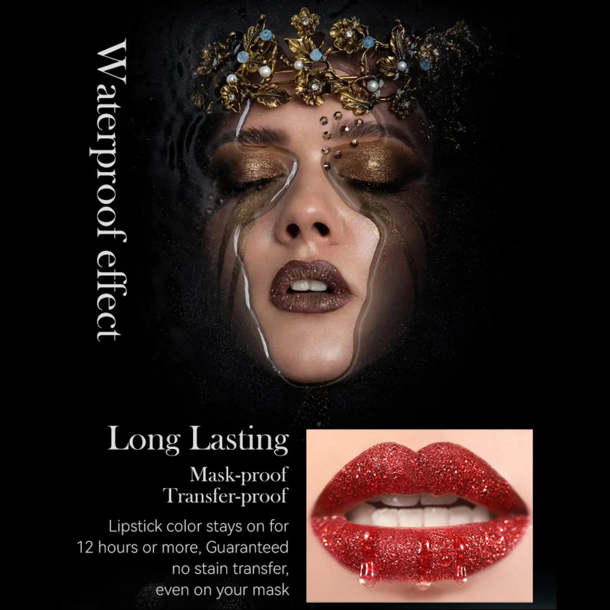 MLSMILE Diamond Matte Lipstick – Long-Lasting, Non-Transfer Matte Lipstick HIP