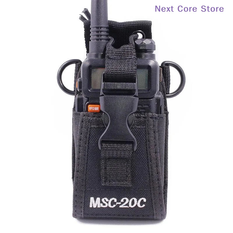 MSC-20C Nylon Walkie Talkie Holder Bag – UV-5R TYT ICOM Radio Holder Bag HIP