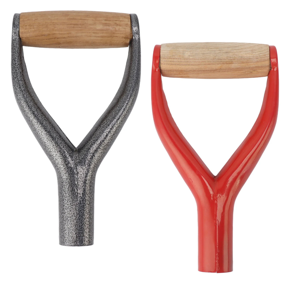 Shovel Handle Strudy Structure 12.22in Inside Diameter Ergonomic Design Spade Handle Y Shaped with Wooden Grip for Raking Tool HIP