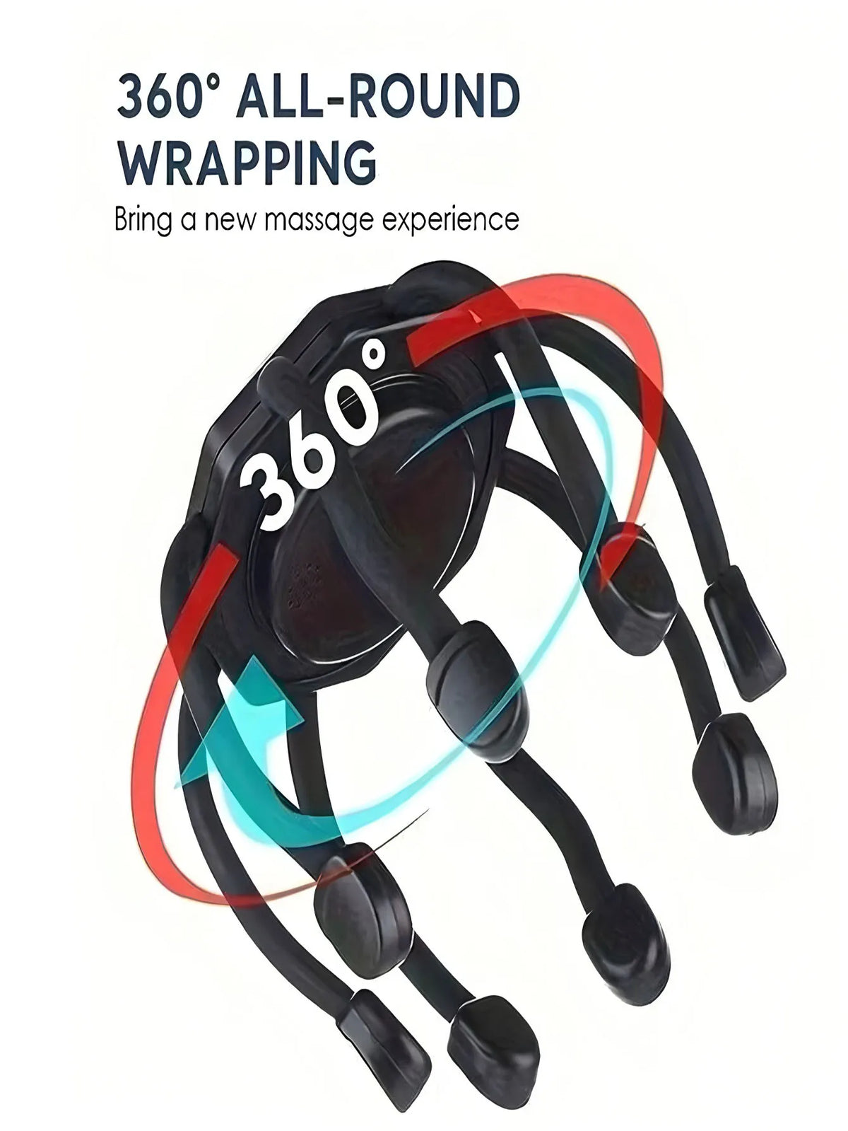 Electric Scalp Massager – 8-Frequency Vibrating, 360° Portable Electric Scalp Massager HIP